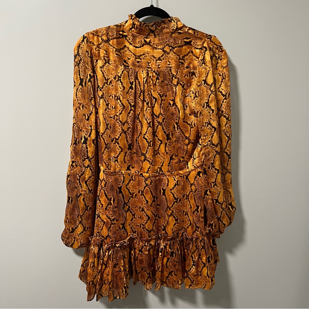 Buddy Love Python Mini Dress - Yellow - image 7